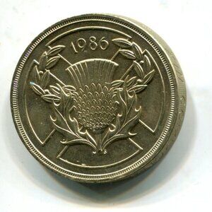 1986 Scotland Commemorative Two Pound Coin (b512-1)